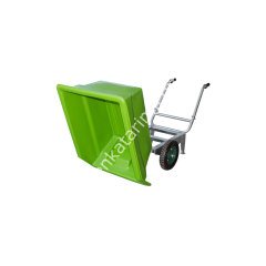 Galvanizli şaseli çok amaçlı devirmeli el arabası, 300 kg