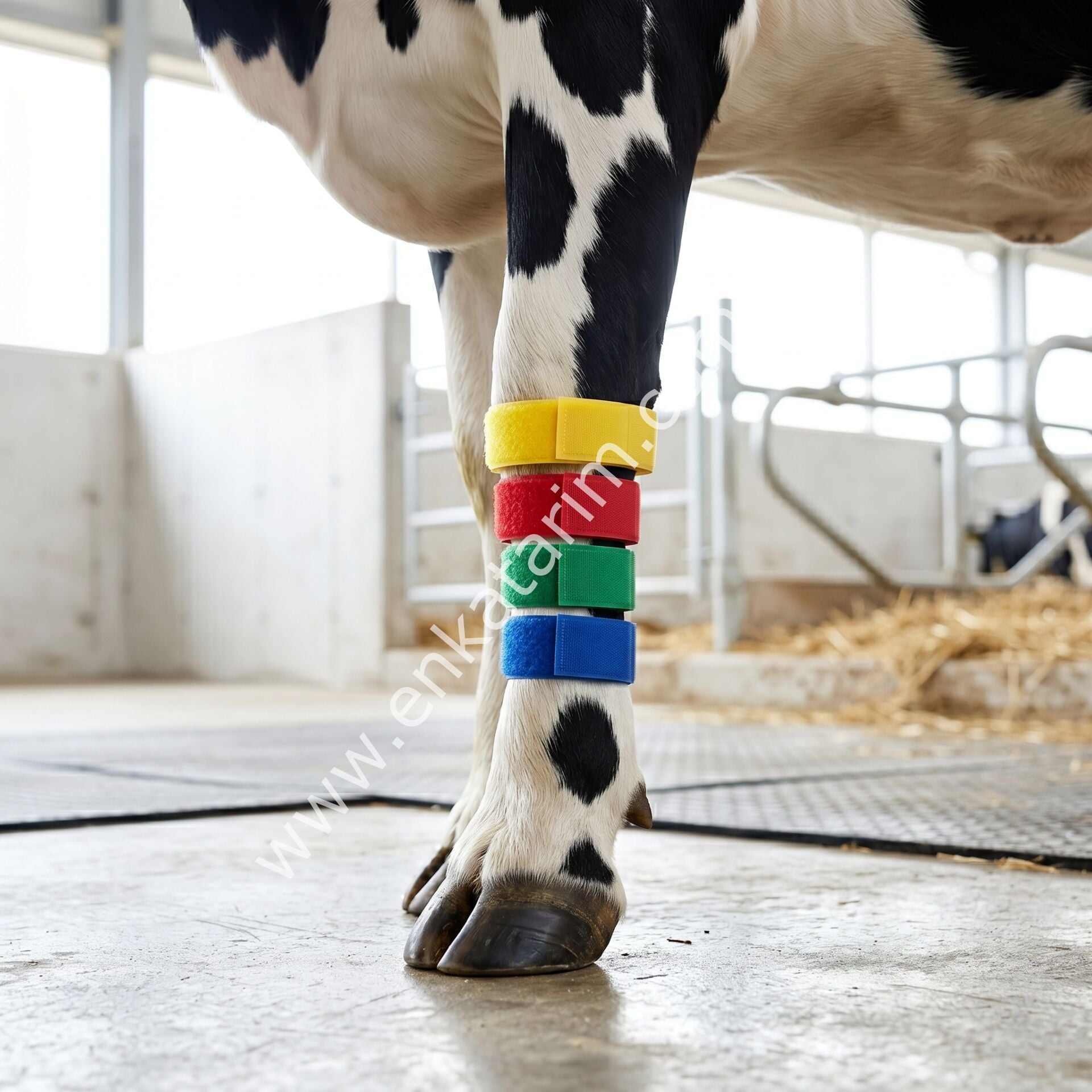 Fetlock karışık pakette cırtlı ayak işaretleme bandı, 10'lu