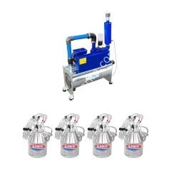Koyun için VPG 404 4 krom güğümlü süt sağım sistemi