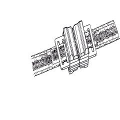 20 mm bantlar için Litzclip çit bandı birleştirme parçası, galvanizli, 10'lu