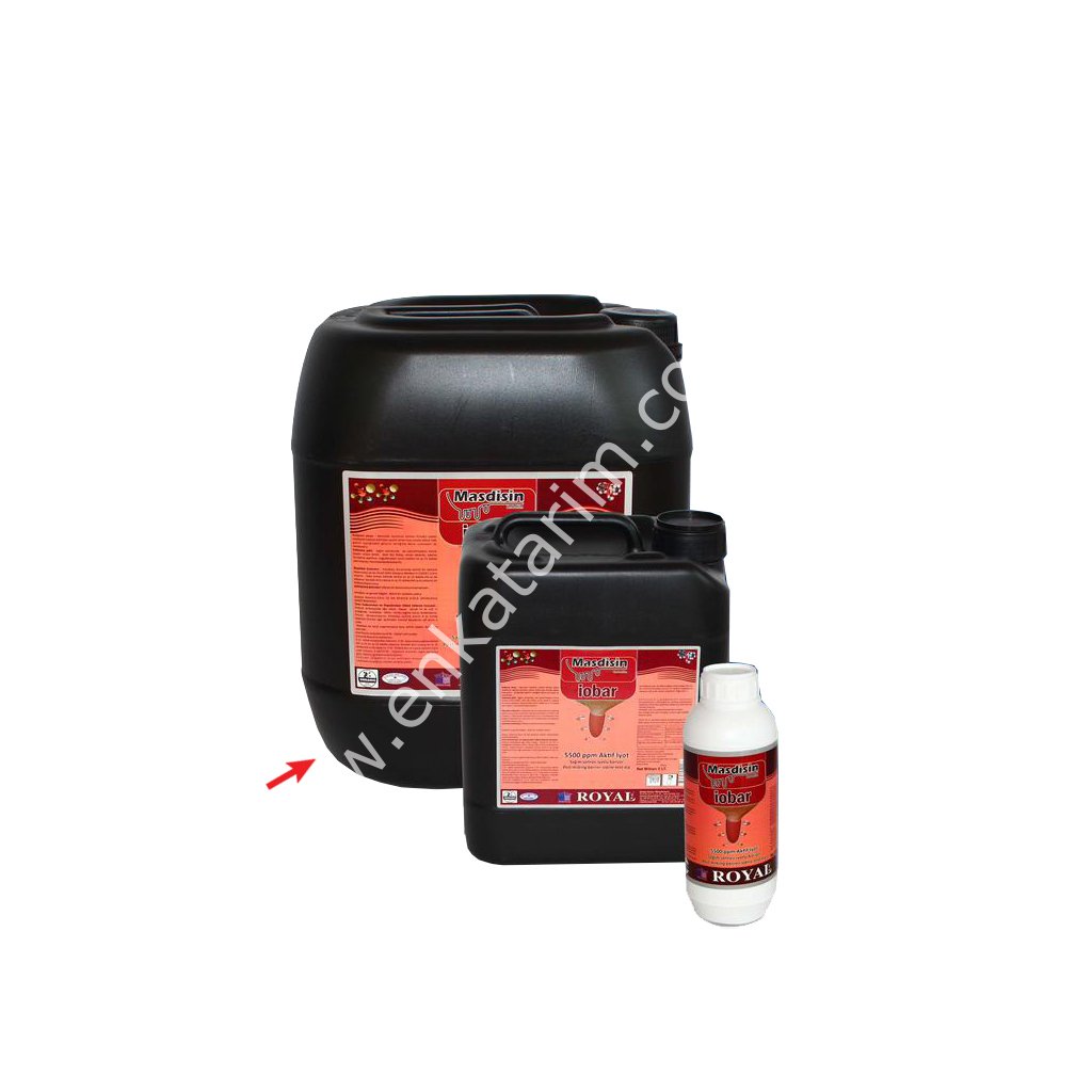 Masdisin Iobar Teatiodine sağım sonrası mastitis önleyici iyot bazlı dezenfektan 5500 ppm, 20 lt