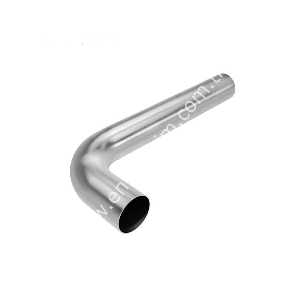 Ø 40 mm, paslanmaz kıvrılmış boru, AISI 304, sağımhane için