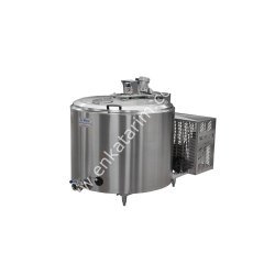 600 lt açık tip, monofaze 2 sağım süt soğutma tankı