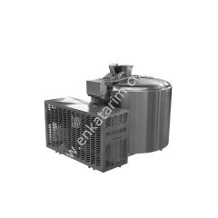 600 lt açık tip, monofaze 2 sağım süt soğutma tankı