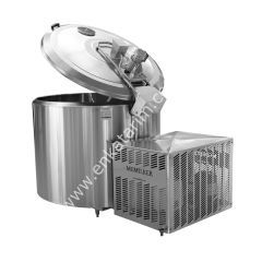 800 lt açık tip, trifaze 2 sağım süt soğutma tankı