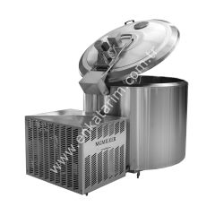 800 lt açık tip, trifaze 2 sağım süt soğutma tankı