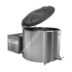 800 lt açık tip, trifaze 2 sağım süt soğutma tankı