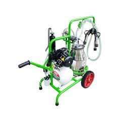 SM 750 tek güğüm tek sağım krom güğümlü damlama yağlı süt sağım makinesi, inek için