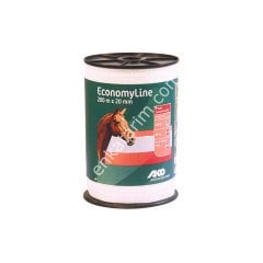 Economyline çit bandı, 200 m, 20 mm, beyaz