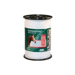 200 m 40 mm Economyline çit bandı, beyaz renkli