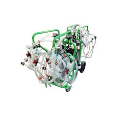 2 güğümlü 8 sağımlı, güğümden güğüme sağımlı, krom güğümlü süt sağım makinesi, koyun için