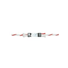 40 mm bantlar için Litzclip çit bandı birleştirme parçası, paslanmaz, 10'lu