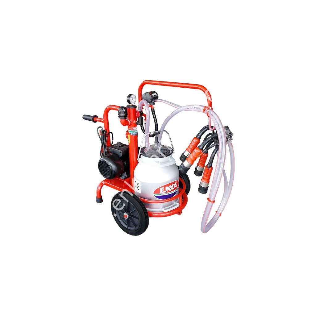 SM 700 Kompakt Mini tek güğüm tek sağım alüminyum güğümlü kuru süt sağım makinesi, inek için, kompakt