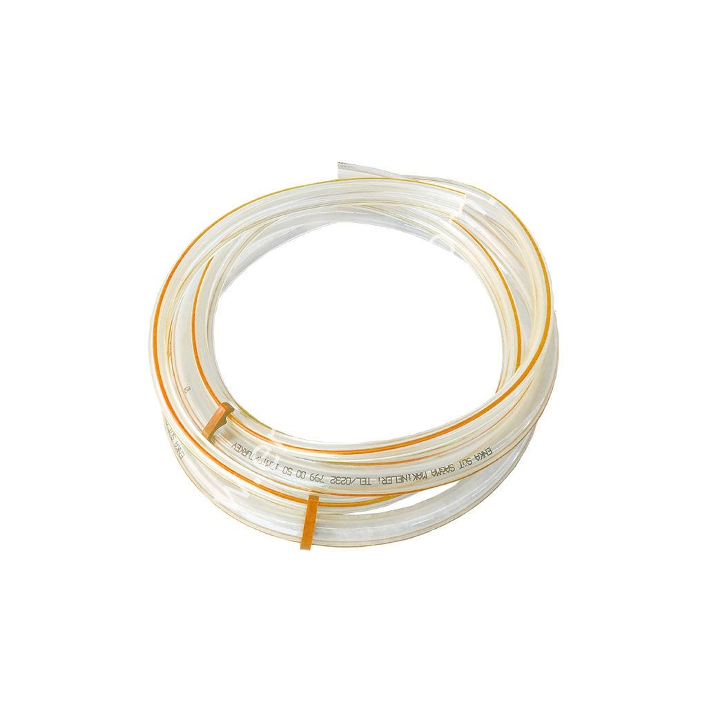 Turuncu çizgili hazır süt sağım makinesi hortumu, 2.25 mt set