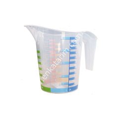 1 lt çoklu skalalı plastik ölçme kabı