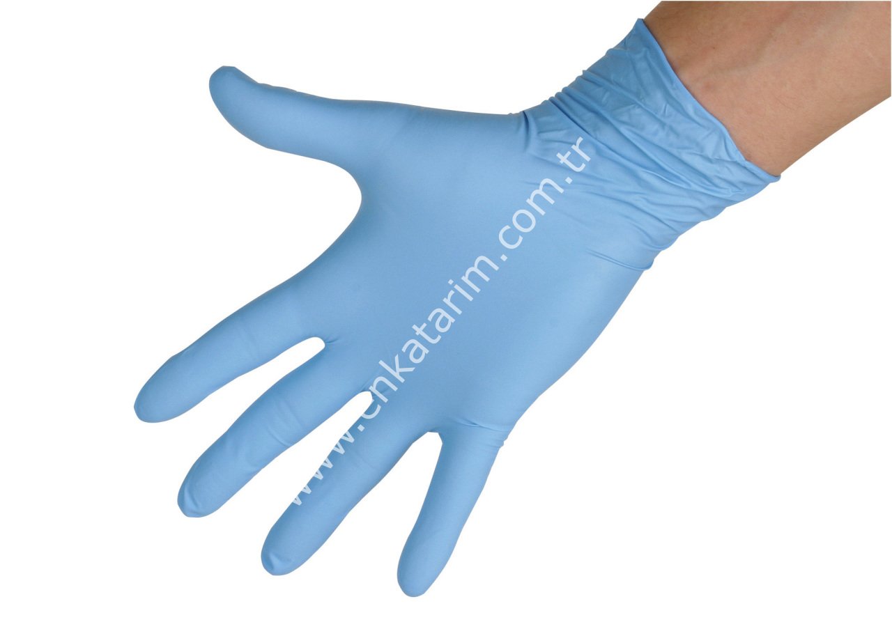 XL beden tek kullanımlık 4 mil nitril eldiven, 100 adet