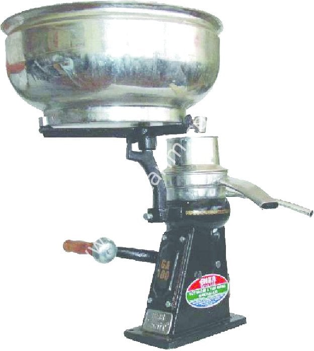 100 lt/saat kapasiteli elle çevirmeli krema makinesi