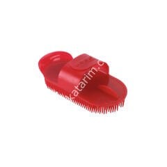 Kırmızı plastik kaşağı, at ve inek için