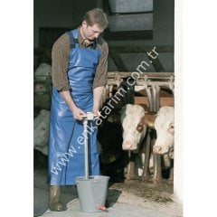 125x100 cm mavi sağımcı önlüğü