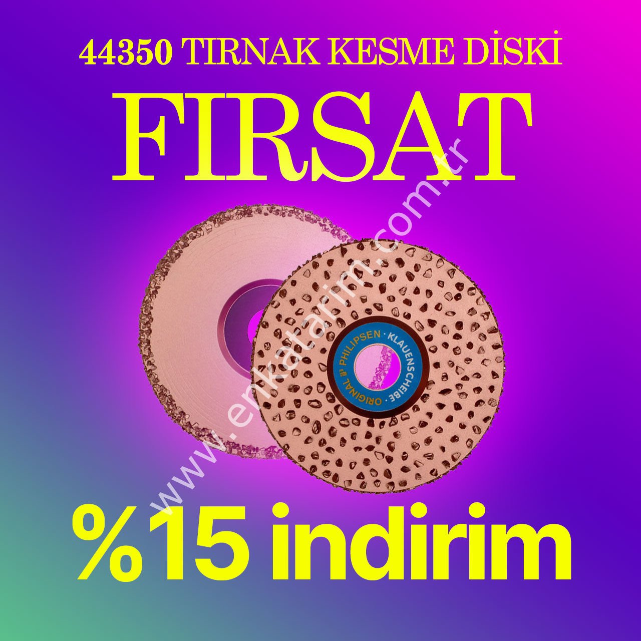 Philipsen Ø 115 mm çift taraflı standart tırnak temizlik diski