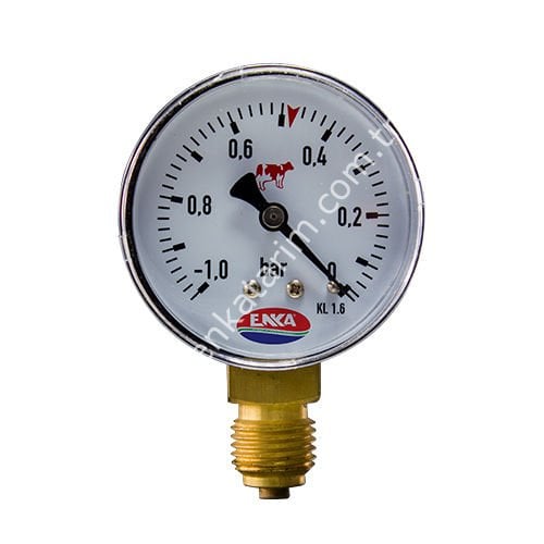 63 mm kuru vakummetre, inek sağım makineleri için, standart