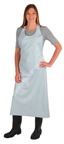 120 x 90 cm Keron hijyenik sağımcı önlüğü, beyaz