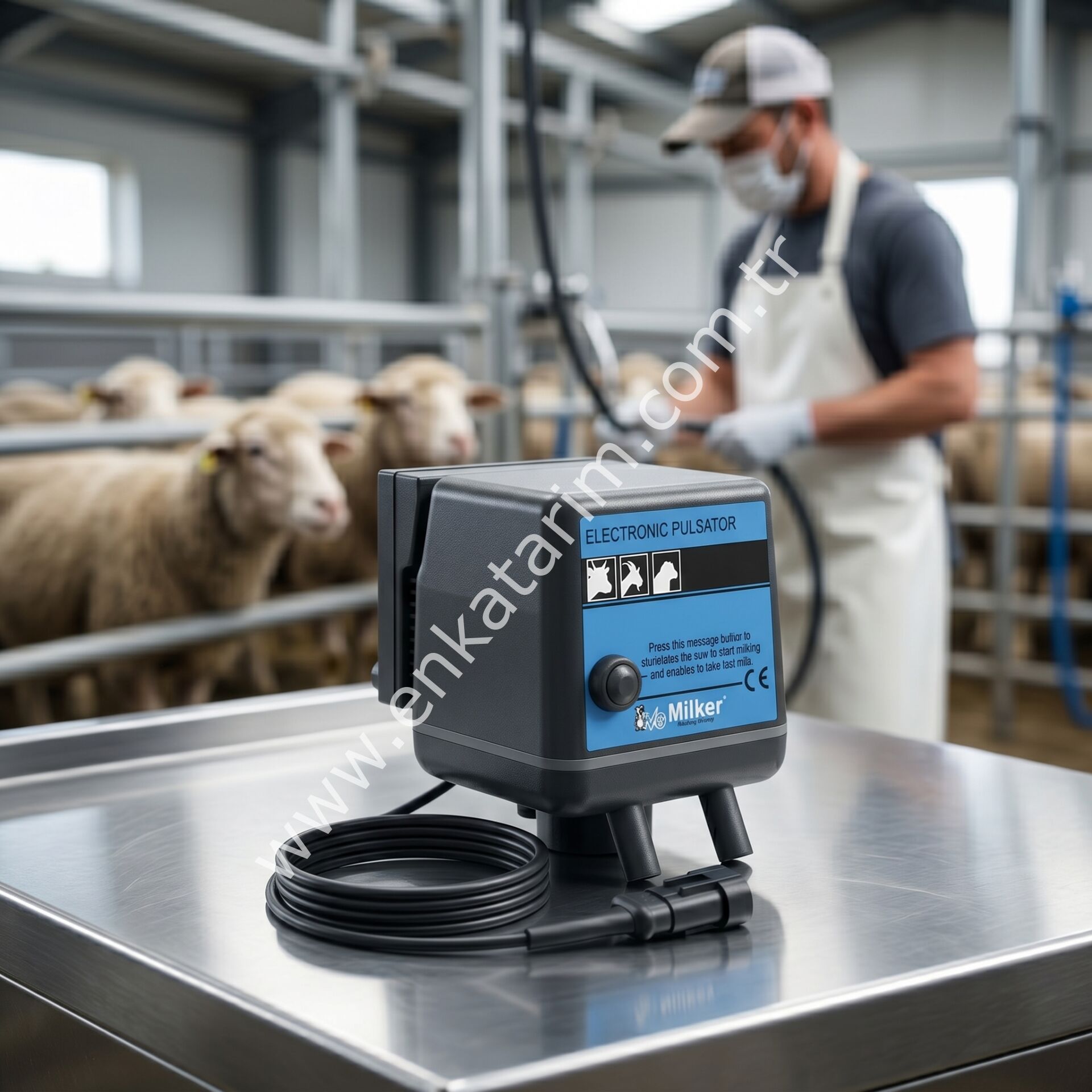 Milker 23 V DC 500 mA koyun için elektronik pulsatör