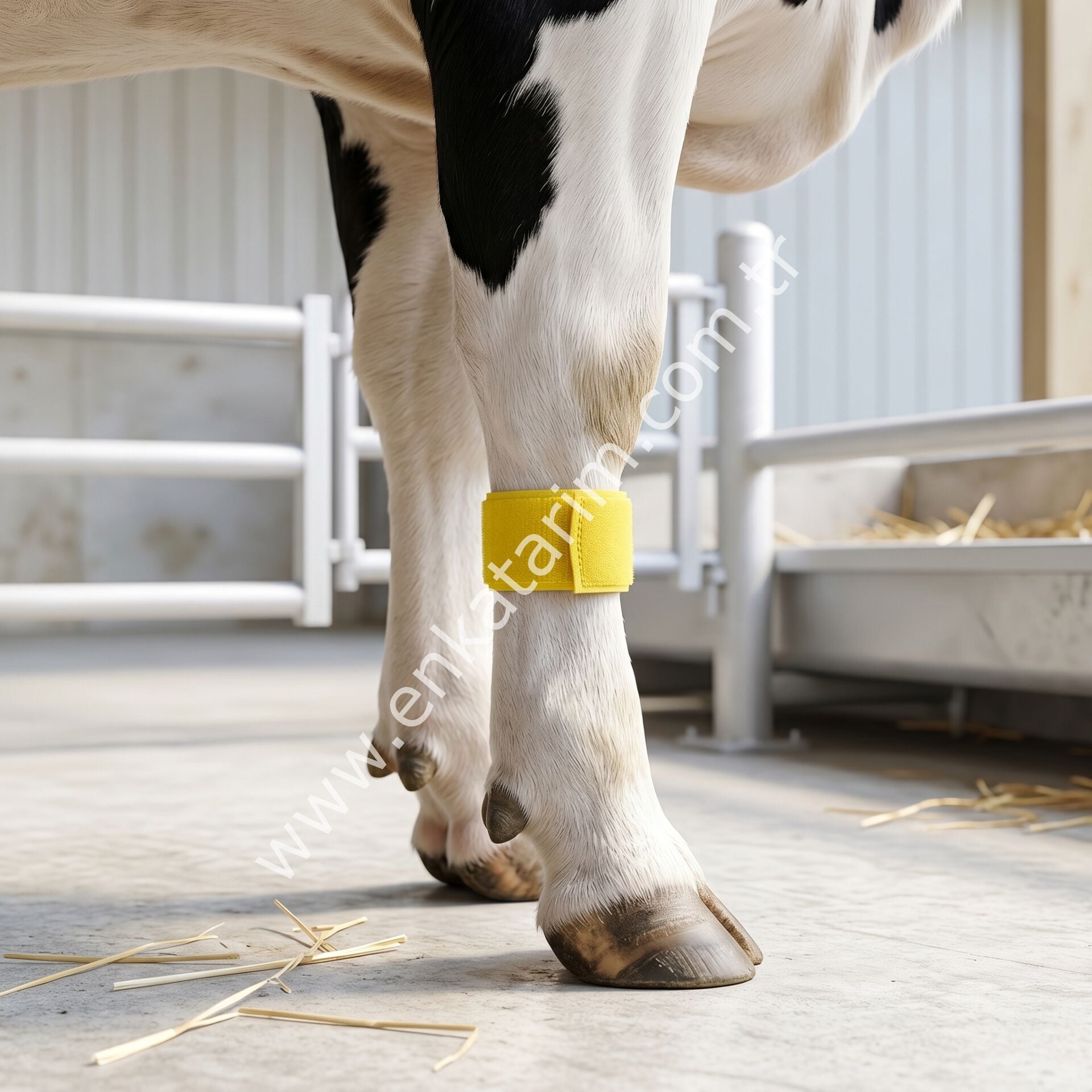 Fetlock sarı cırtlı ayak işaretleme bandı, 10'lu