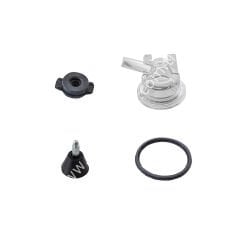 Malzemeli şeffaf kapak, 160 ccm inek pençesi için