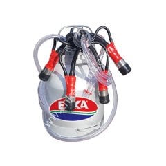 İnek için 30 lt alüminyum güğümlü sağım ünitesi