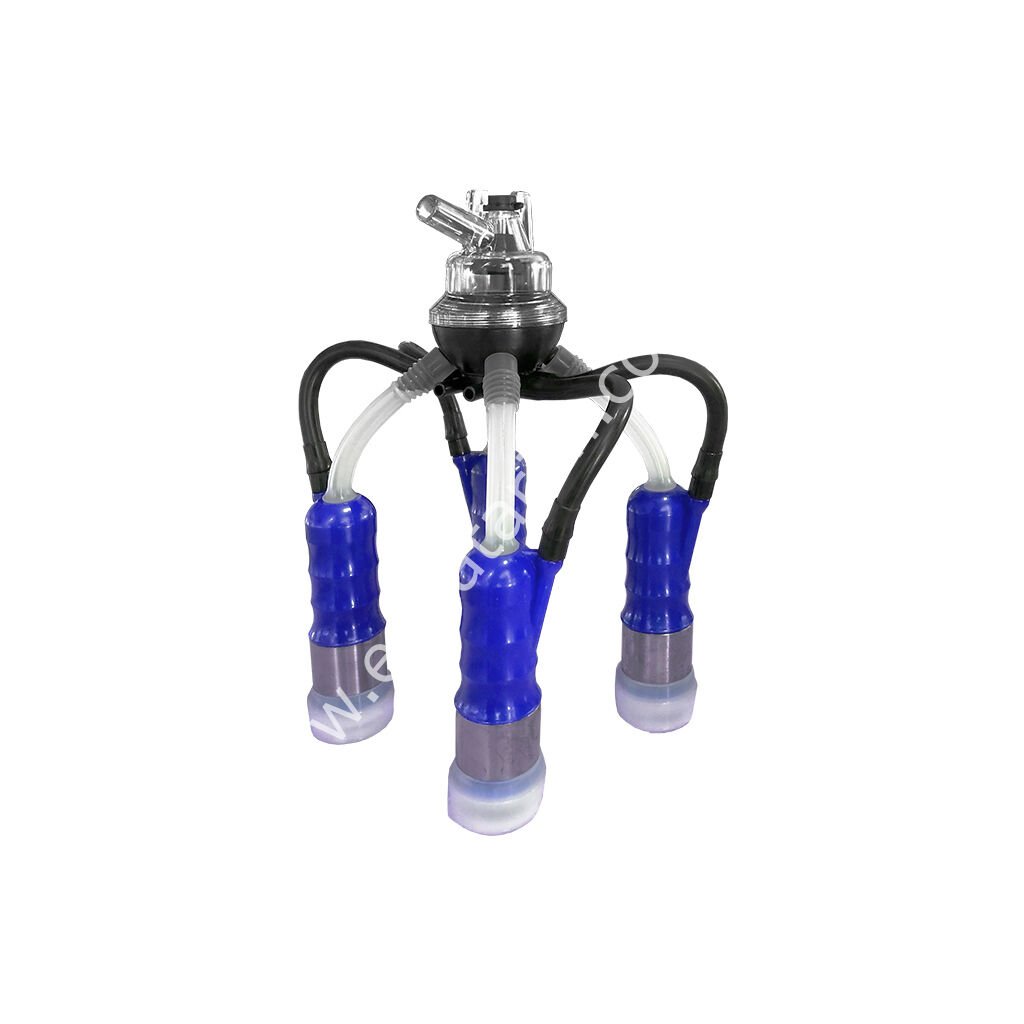 Uzun silikon Alfa tipi memelikli mavi plastik kılıflı Ø 17 mm 160 ccm inek pençeli inek sağım demedi