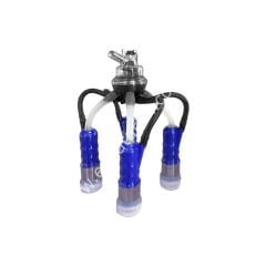 Uzun silikon Alfa tipi memelikli mavi plastik kılıflı Ø 17 mm 160 ccm inek pençeli inek sağım demedi