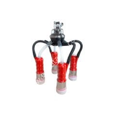 Uzun silikon Alfa tipi memelikli mavi plastik kılıflı Ø 17 mm 160 ccm inek pençeli inek sağım demedi