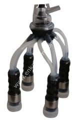 Uzun silikon memelikli krom kılıflı Ø 27 mm 160 ccm inek pençeli inek sağım demedi