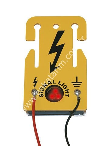 Sinyal lambası, elektrikli çit sistemlerinde kullanılmak için