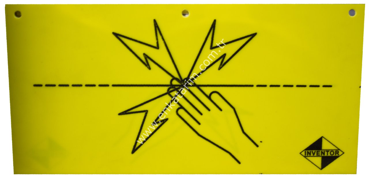 Uyarı levhası, elektrikli çit sistemleri için