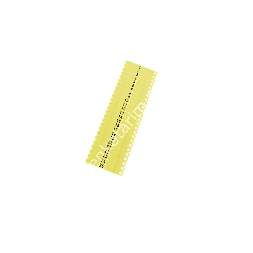 Twintag kulak küpesi, sarı, 51-100