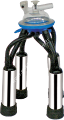 Uzun kauçuk memelikli krom kılıflı Ø 27 mm 200 ccm inek pençeli inek sağım demedi