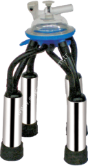 Uzun kauçuk memelikli krom kılıflı Ø 27 mm 200 ccm inek pençeli inek sağım demedi