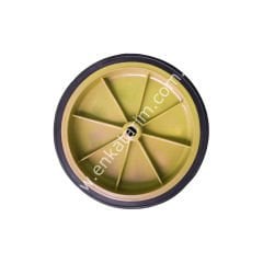 Sarı renkli büyük süt sağım makinesi tekerleği, 300 x 60 mm