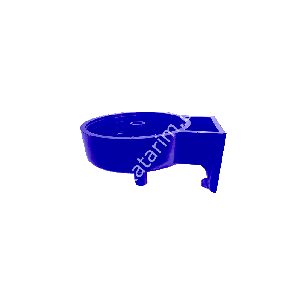 Atık yağ deposu üst parçası, mavi