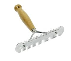 Çift taraflı metal tımar aleti at ve inek için