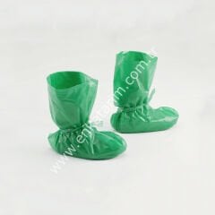 Tek kullanımlık tek kullanımlık galoş çizme bağcıklı, 150 mikron, 25 çift/paket