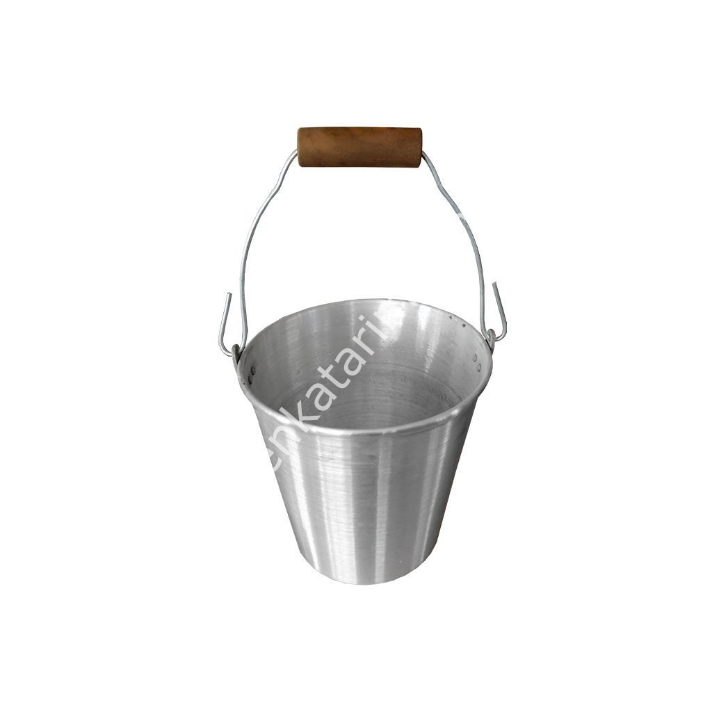 10 lt ahşap saplı alüminyum kova