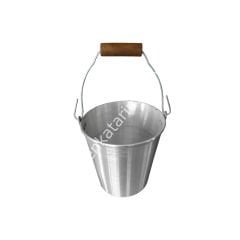 10 lt ahşap saplı alüminyum kova