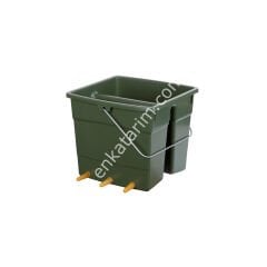 6 emzikli, köşeli, bölmeli kuzu emzirme kovası