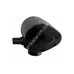 Keçi pulsatörü, plastik kapaklı, siyah, 2 çıkışlı, 60/40, 90 puls