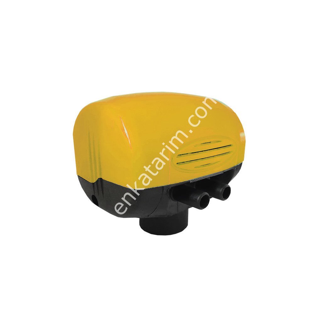 Enpuls inek için mekanik pulsatör, 2 çıkışlı, plastik kapaklı, 60/40, 60 puls, sarı