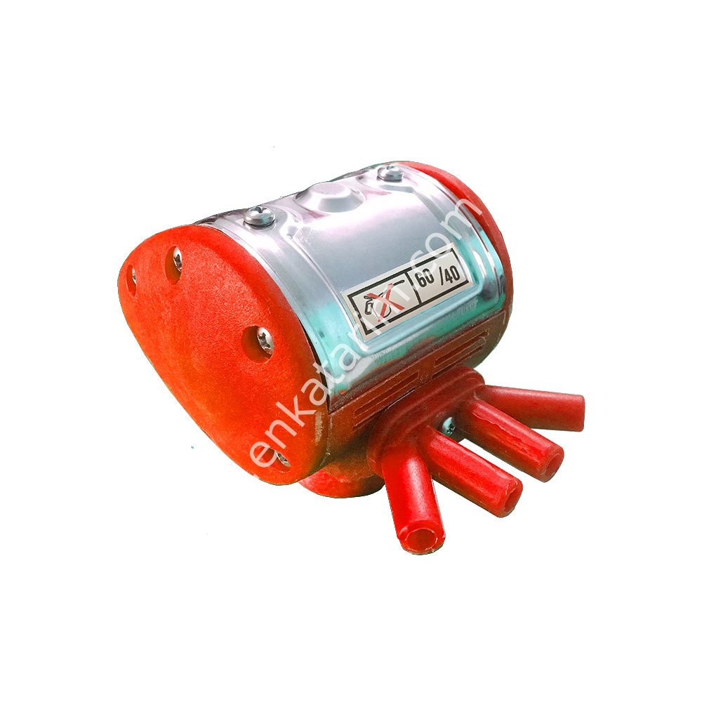 Keçi pulsatörü, kırmızı, 4 çıkışlı, 60/40, 90 puls