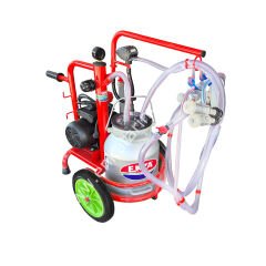 SM 700 Kompakt Mini tek güğüm tek sağım alüminyum güğümlü kuru süt sağım makinesi, koyun için